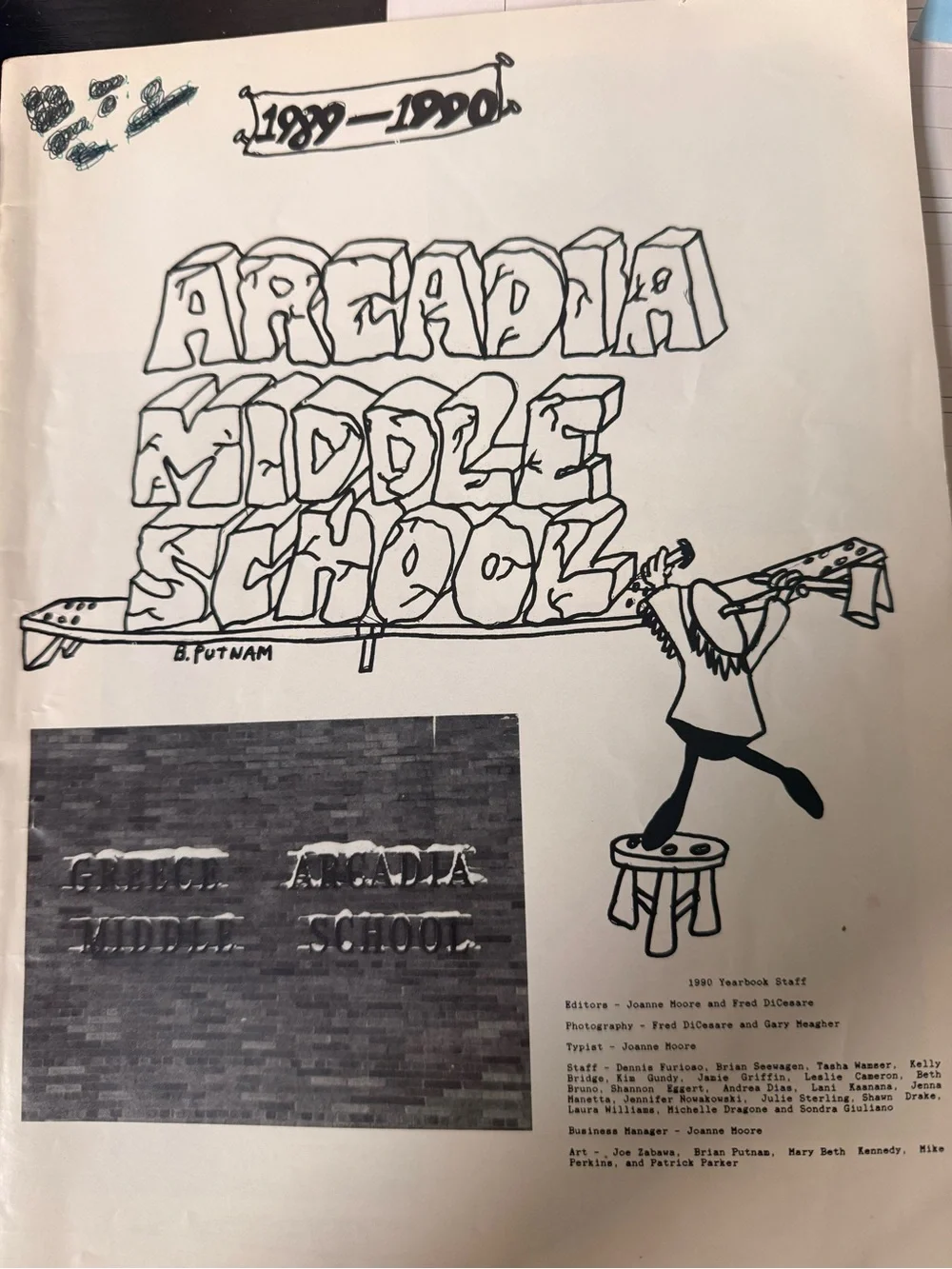 1989-90 Greece Arcadia Middle School Yearbook